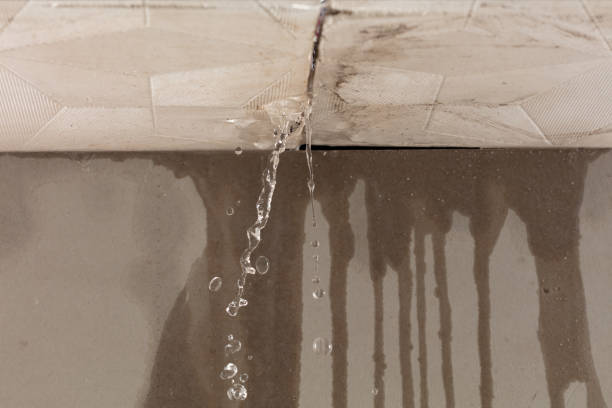Professional Flood Damage Cleanup technician working in Angola, NY